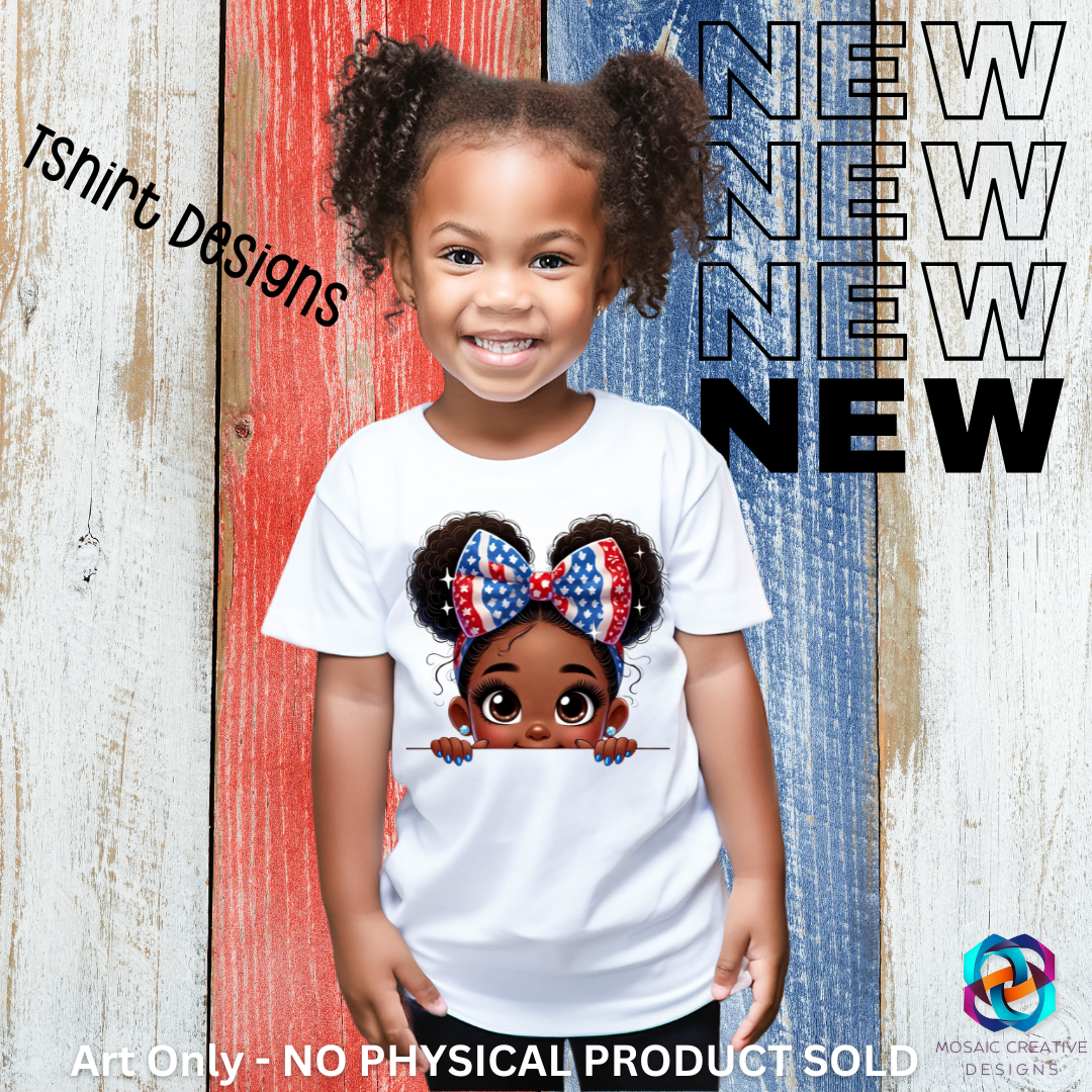 Patriotic Cuties Collection: High-Quality PNG T-Shirt Designs and More